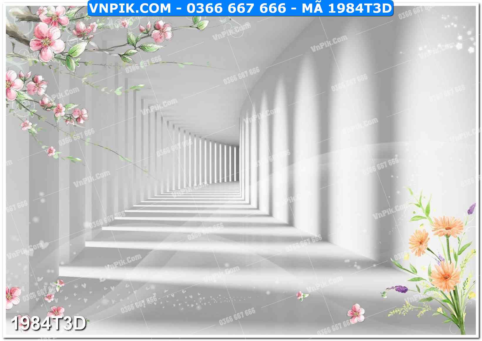 Trah Treo Tường – Tranh 3D Hiện Đại 1984T3D