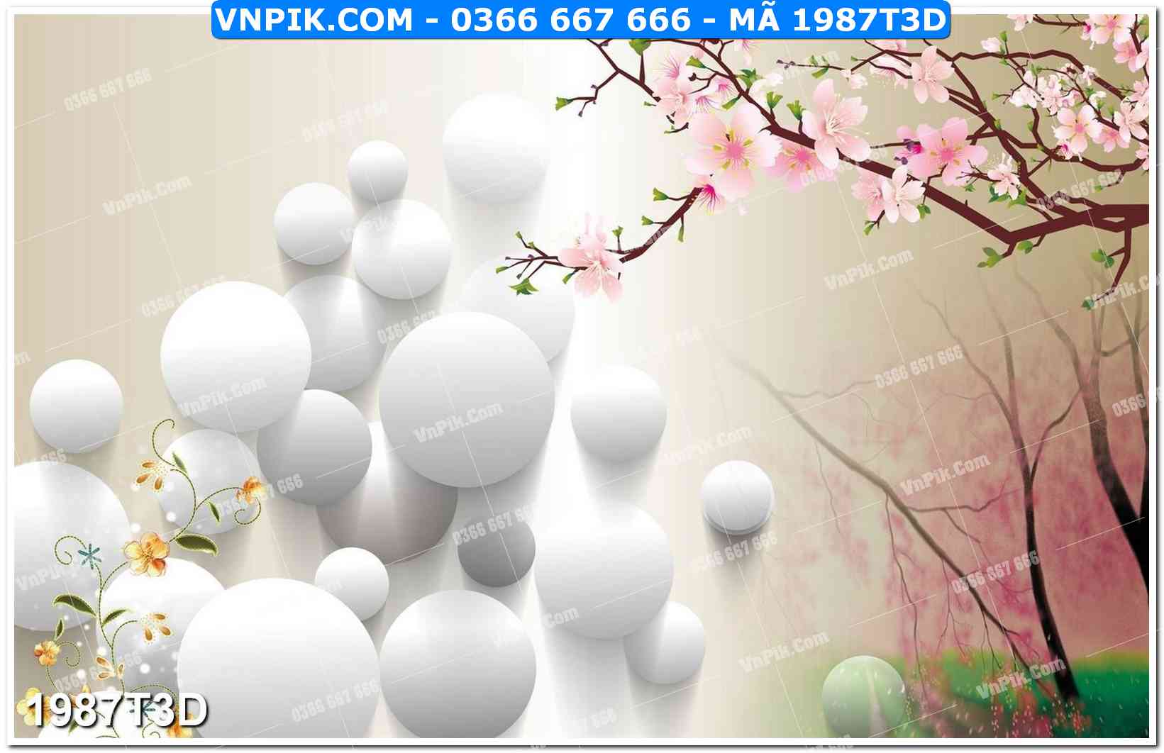 Trah Treo Tường – Tranh 3D Hiện Đại 1987T3D