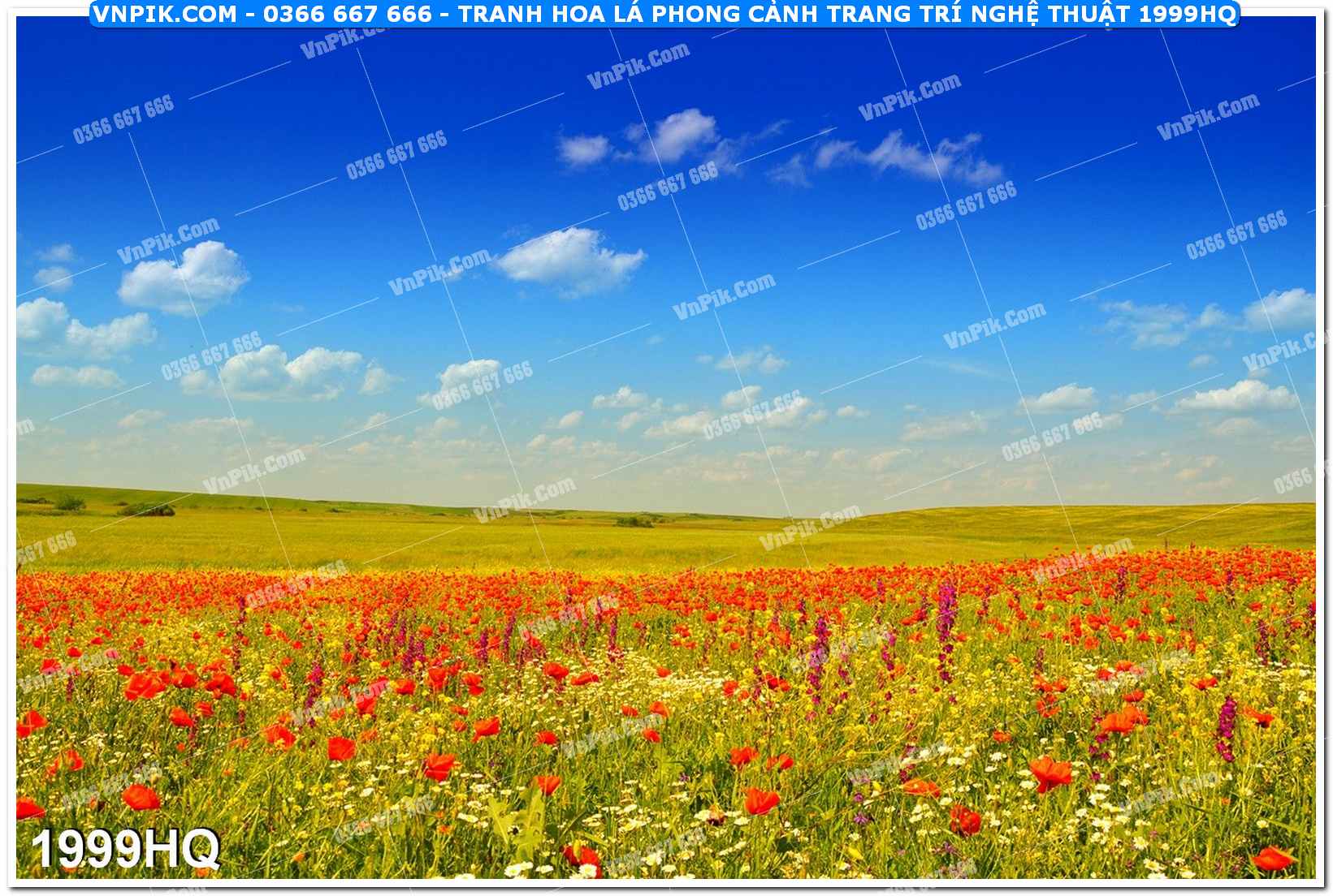 Tranh hoa lá phong cảnh trang trí nghệ thuật 1999HQ