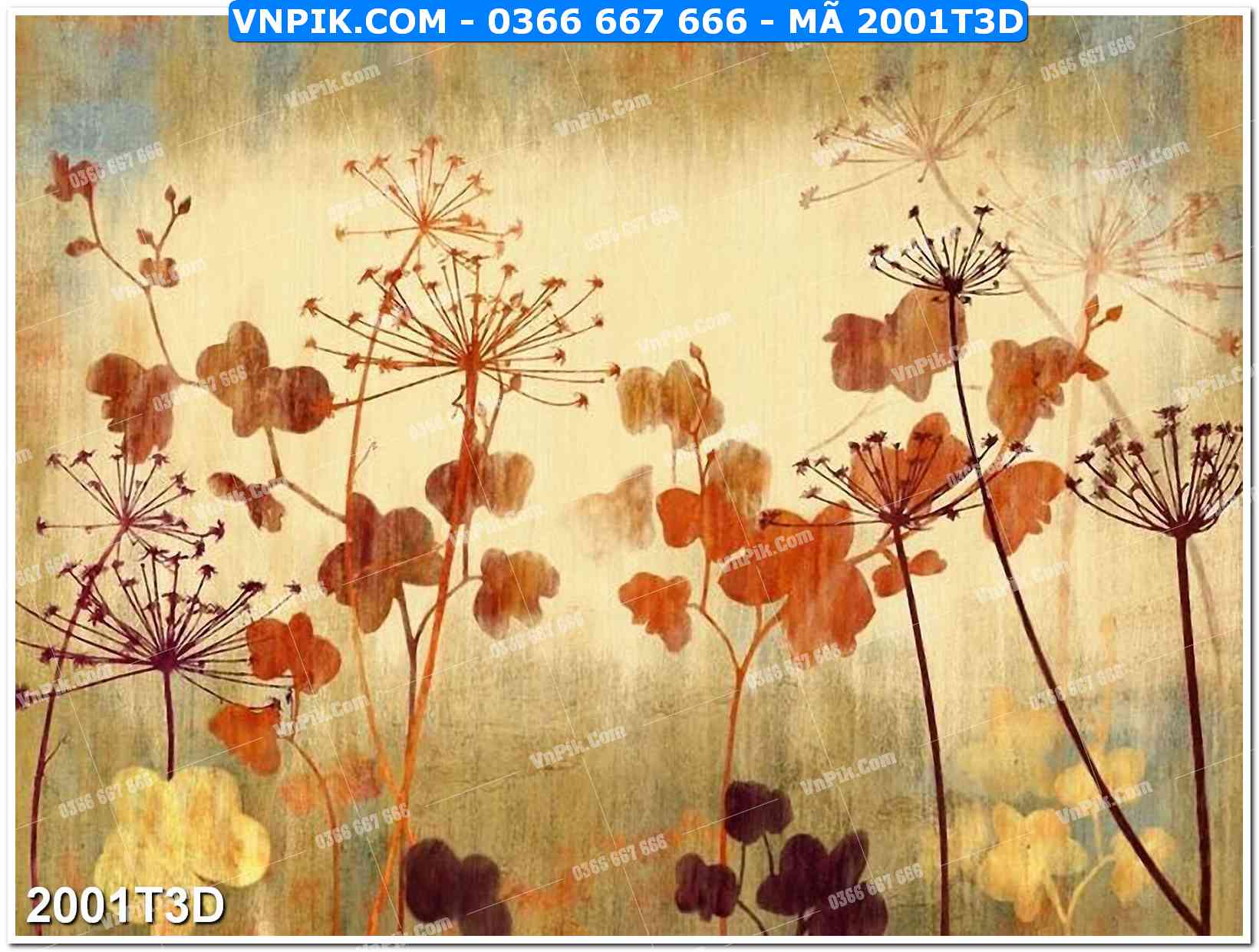 Trah Treo Tường – Tranh 3D Hiện Đại 2001T3D