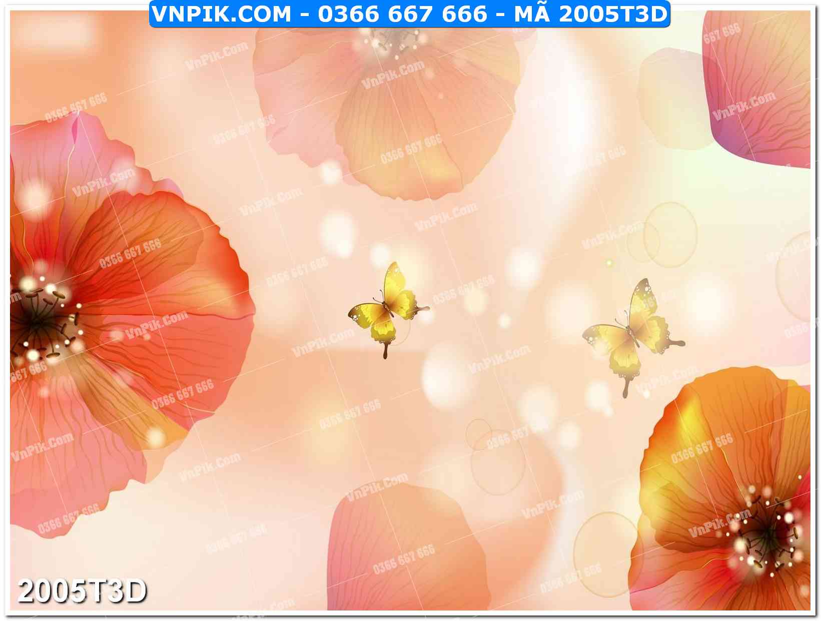 Trah Treo Tường – Tranh 3D Hiện Đại 2005T3D