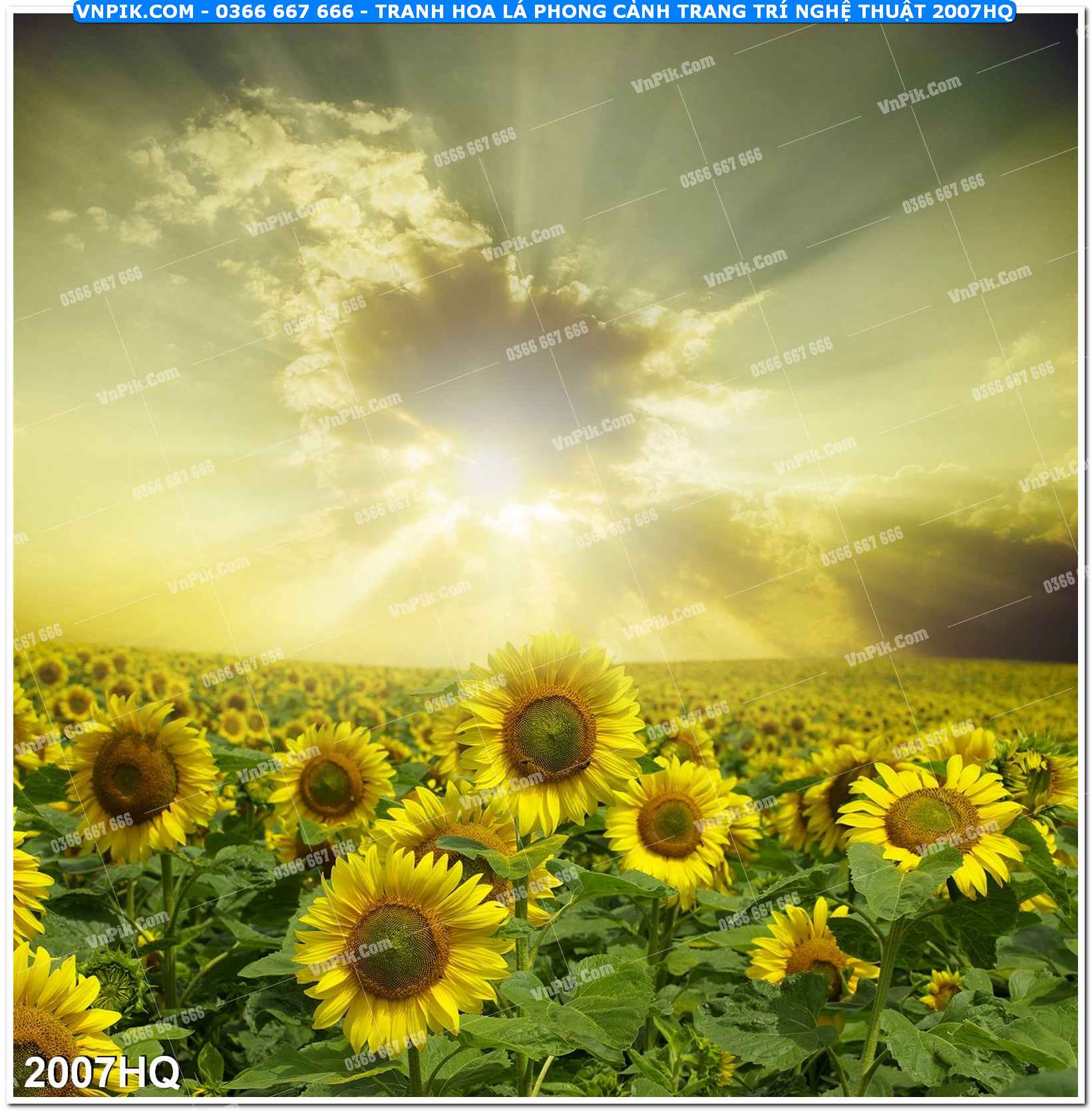 Tranh hoa lá phong cảnh trang trí nghệ thuật 2007HQ
