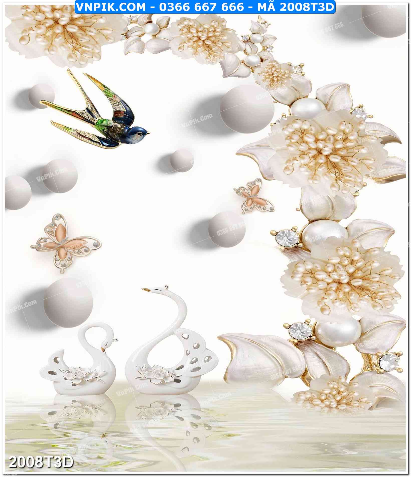 Trah Treo Tường – Tranh 3D Hiện Đại 2008T3D