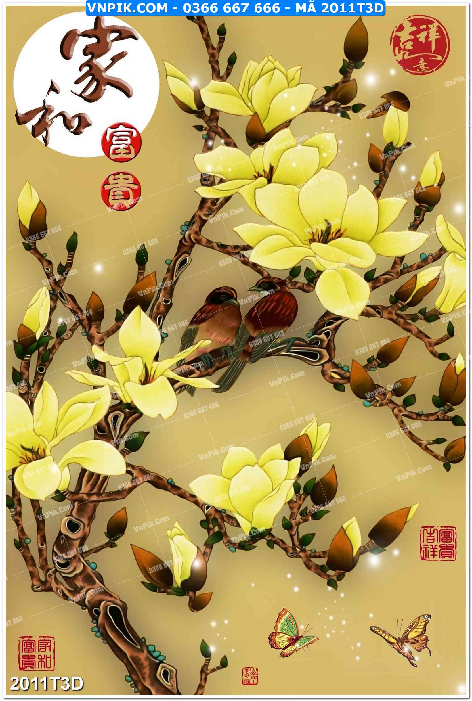 Trah Treo Tường – Tranh 3D Hiện Đại 2011T3D