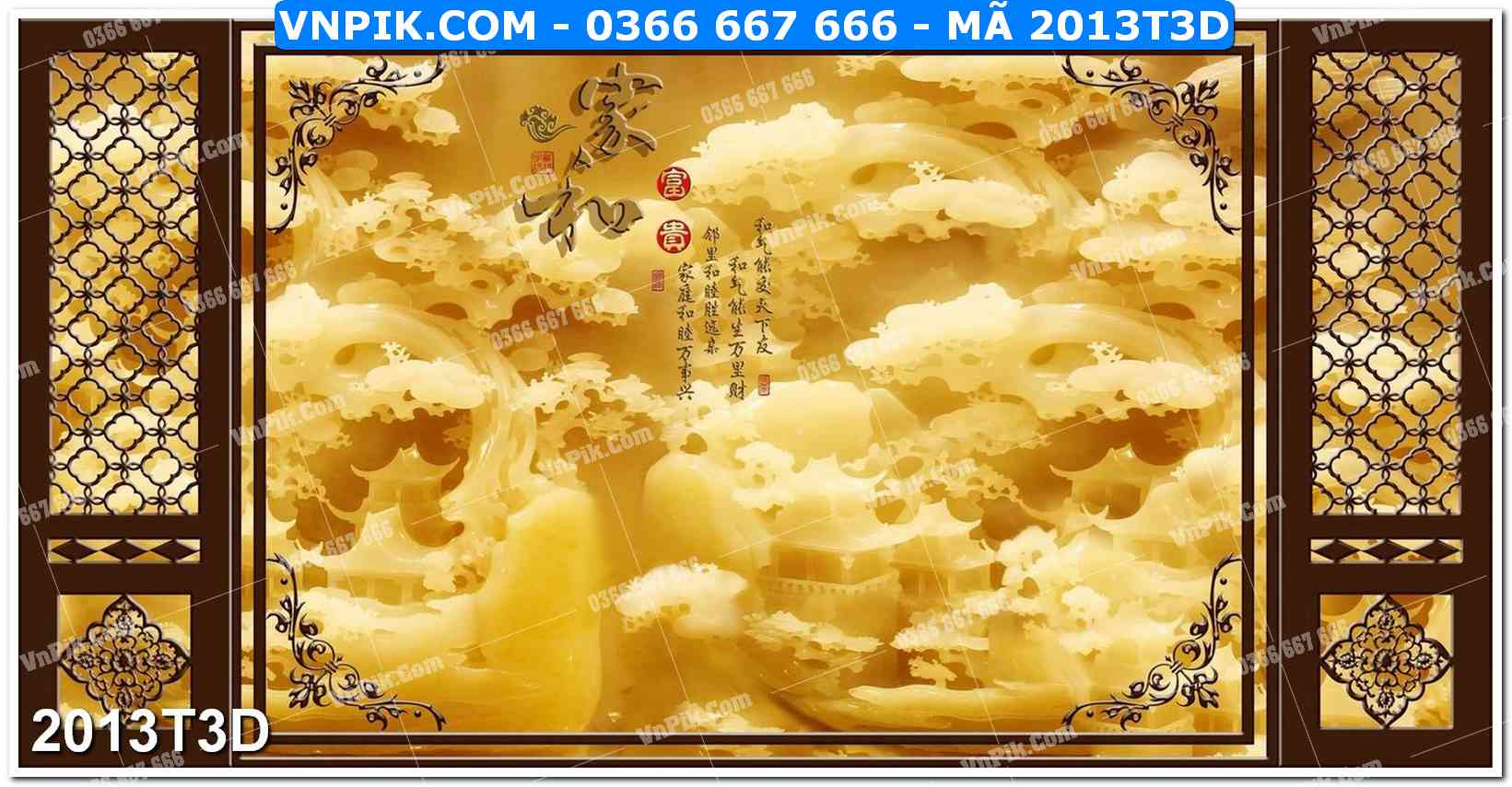 Trah Treo Tường – Tranh 3D Hiện Đại 2013T3D