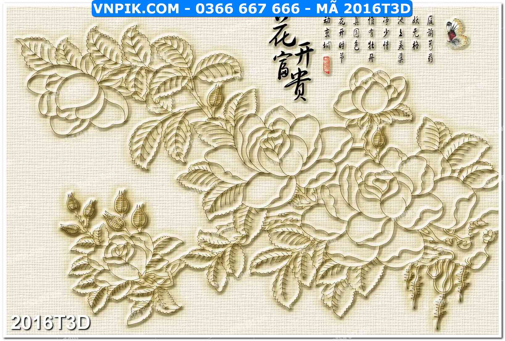 Trah Treo Tường – Tranh 3D Hiện Đại 2016T3D