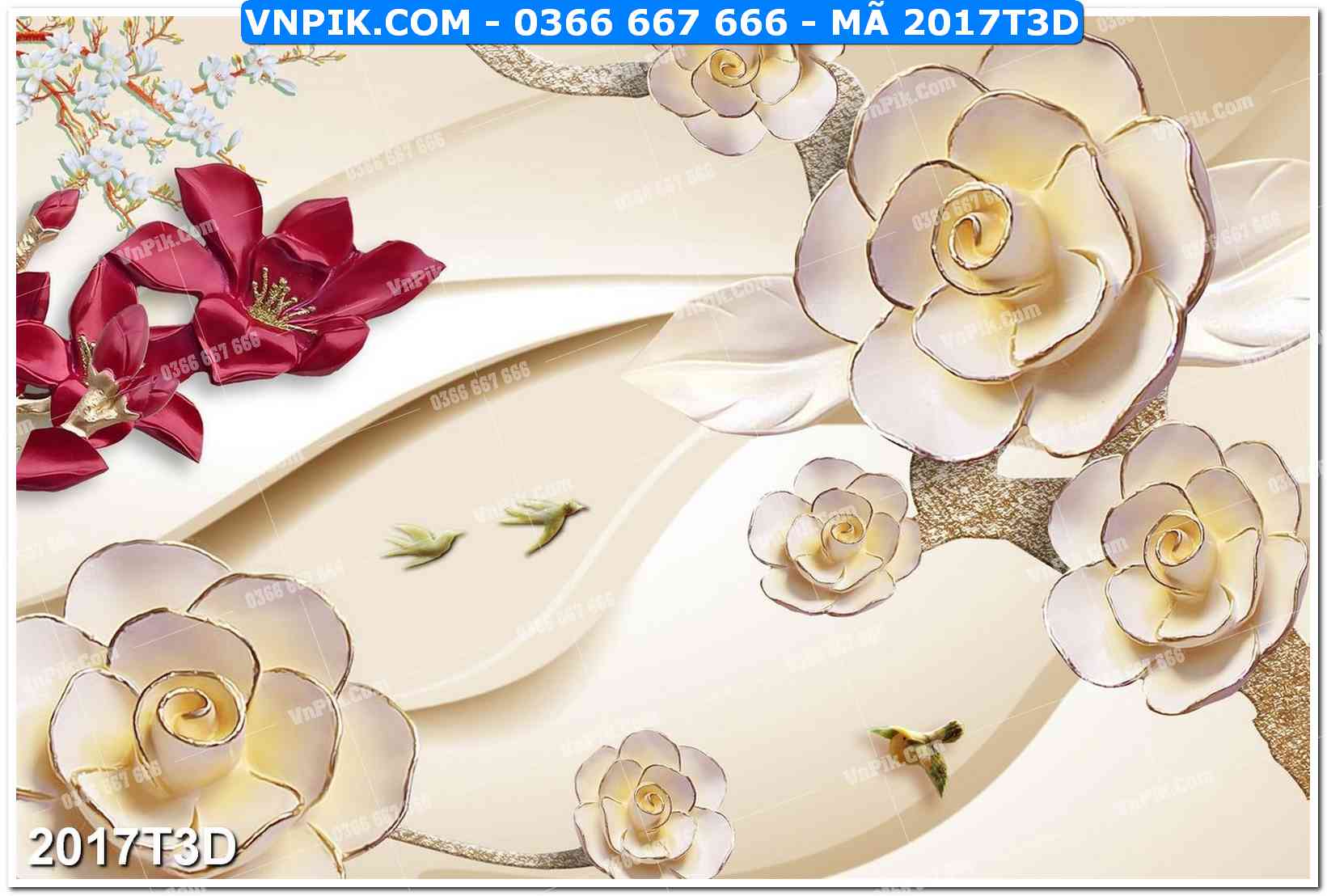 Trah Treo Tường – Tranh 3D Hiện Đại 2017T3D