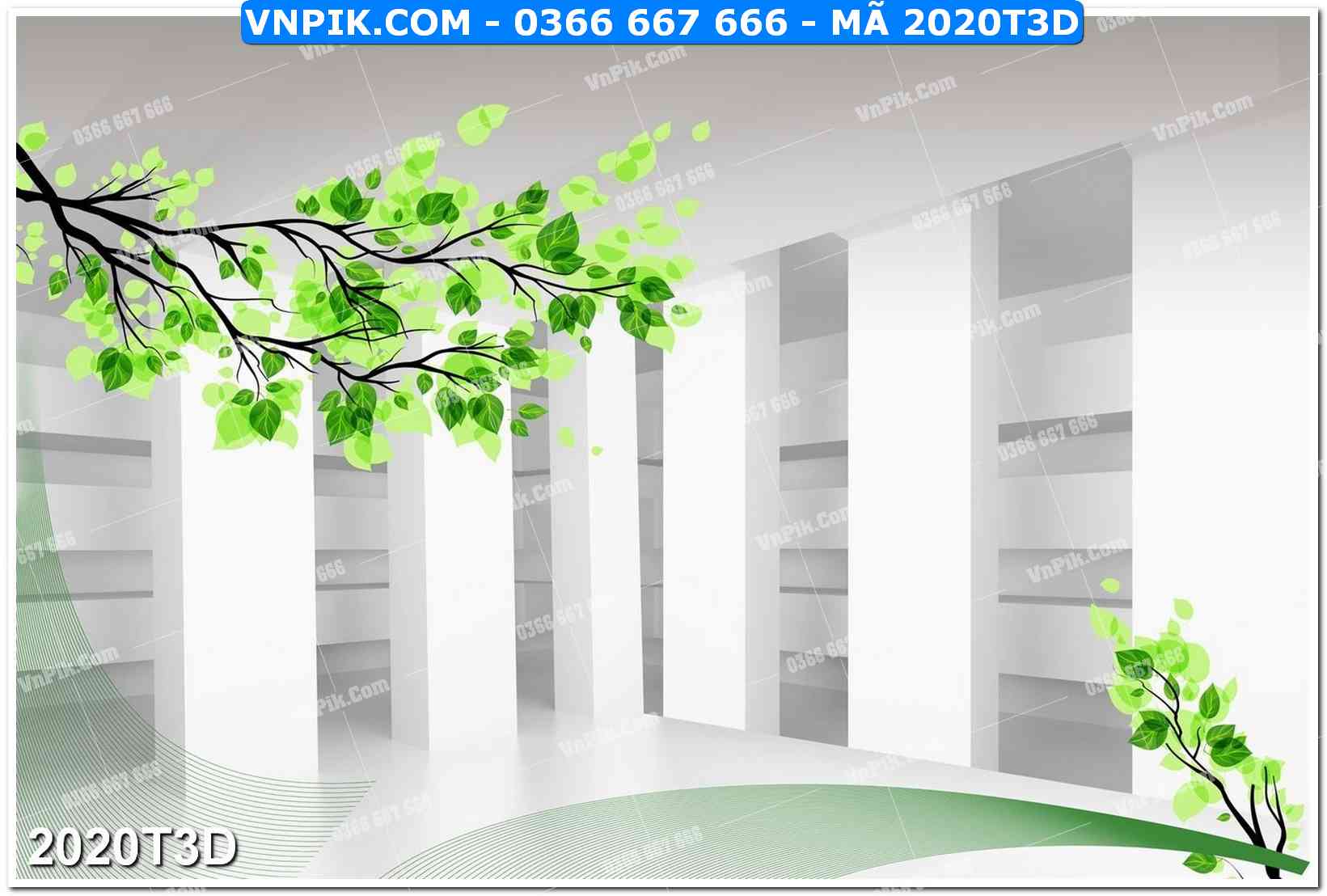 Trah Treo Tường – Tranh 3D Hiện Đại 2020T3D