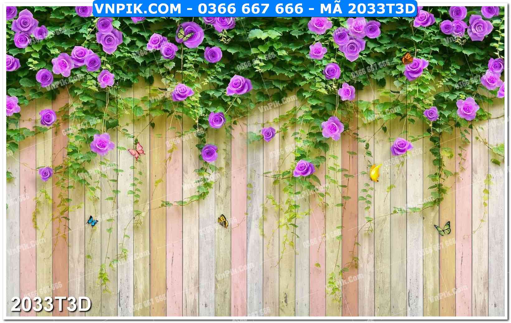 Trah Treo Tường – Tranh 3D Hiện Đại 2033T3D