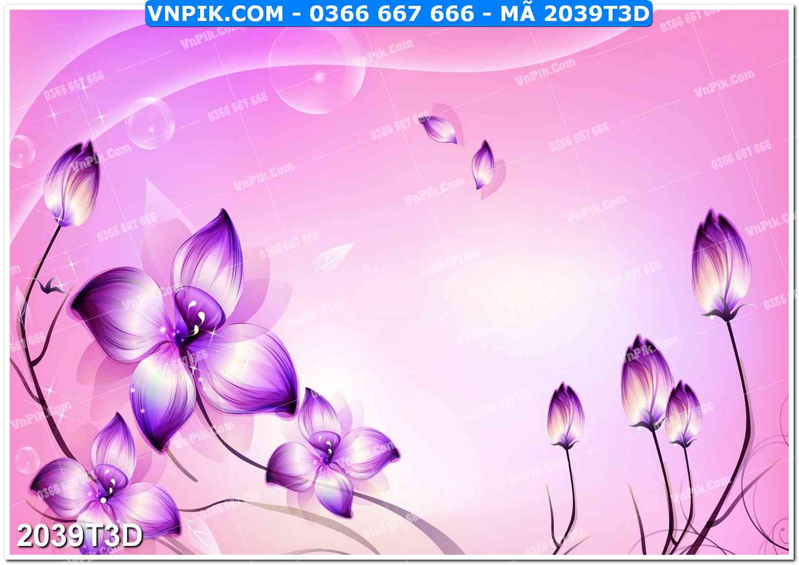 Trah Treo Tường – Tranh 3D Hiện Đại 2039T3D