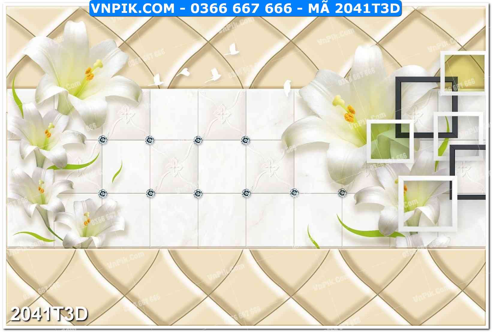 Trah Treo Tường – Tranh 3D Hiện Đại 2041T3D