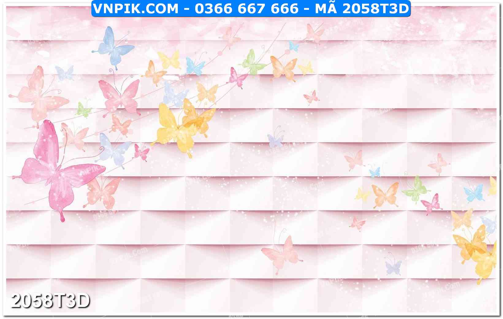 Trah Treo Tường – Tranh 3D Hiện Đại 2058T3D