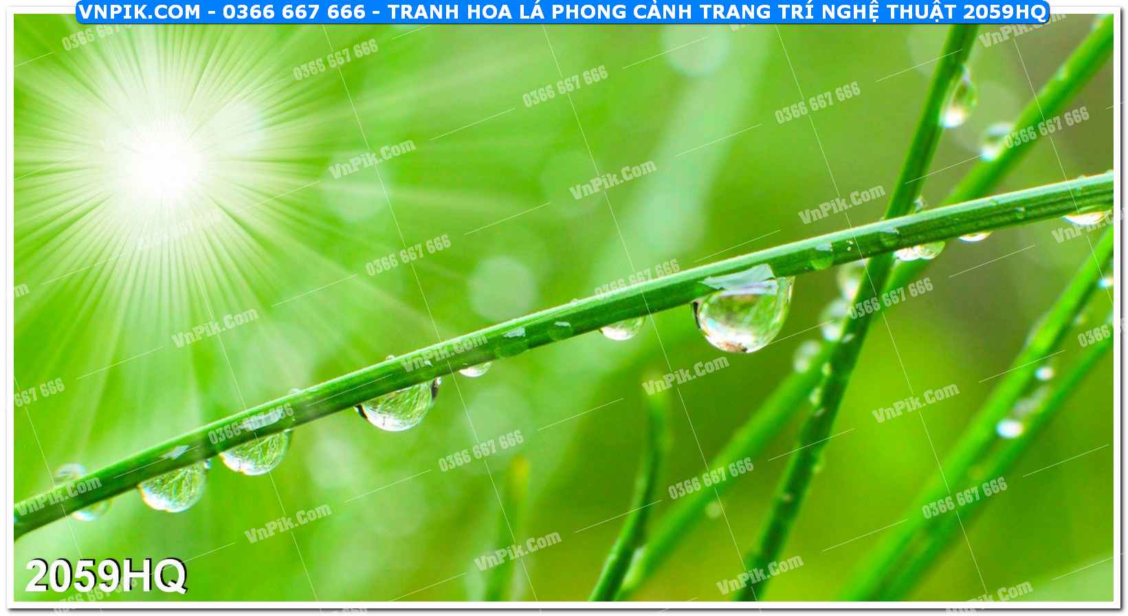 Tranh hoa lá phong cảnh trang trí nghệ thuật 2059HQ
