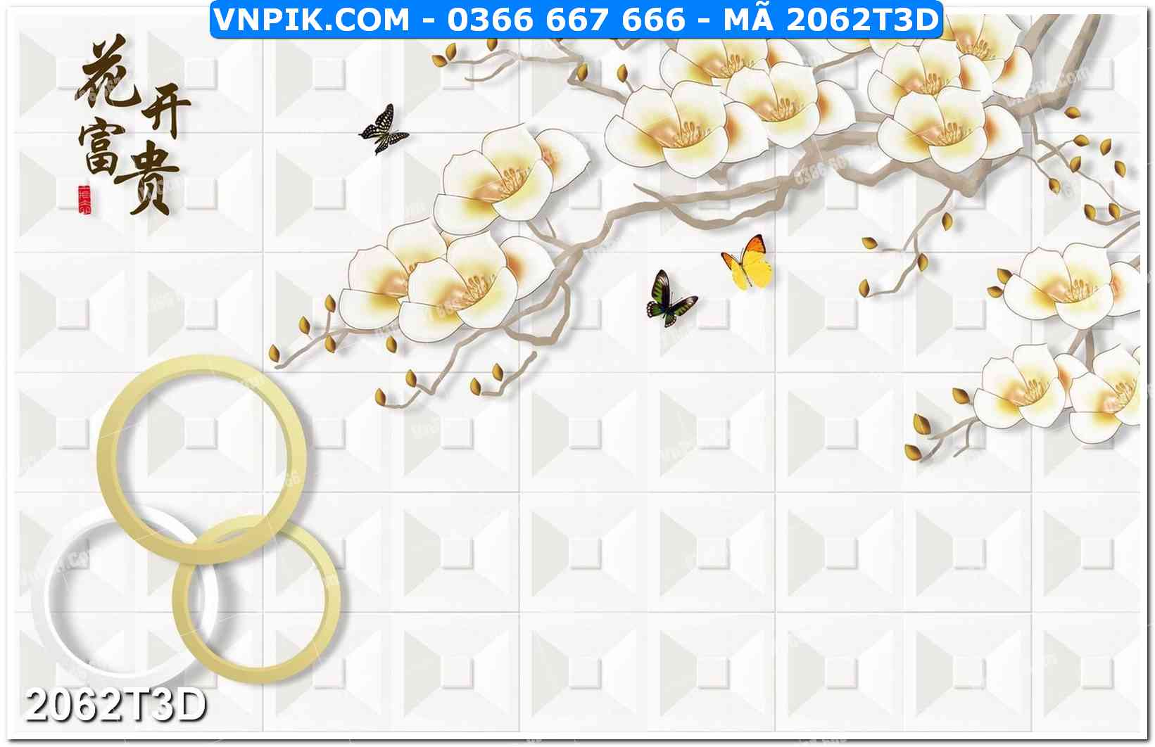 Trah Treo Tường – Tranh 3D Hiện Đại 2062T3D