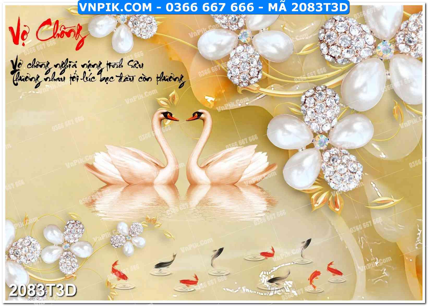 Trah Treo Tường – Tranh 3D Hiện Đại 2083T3D