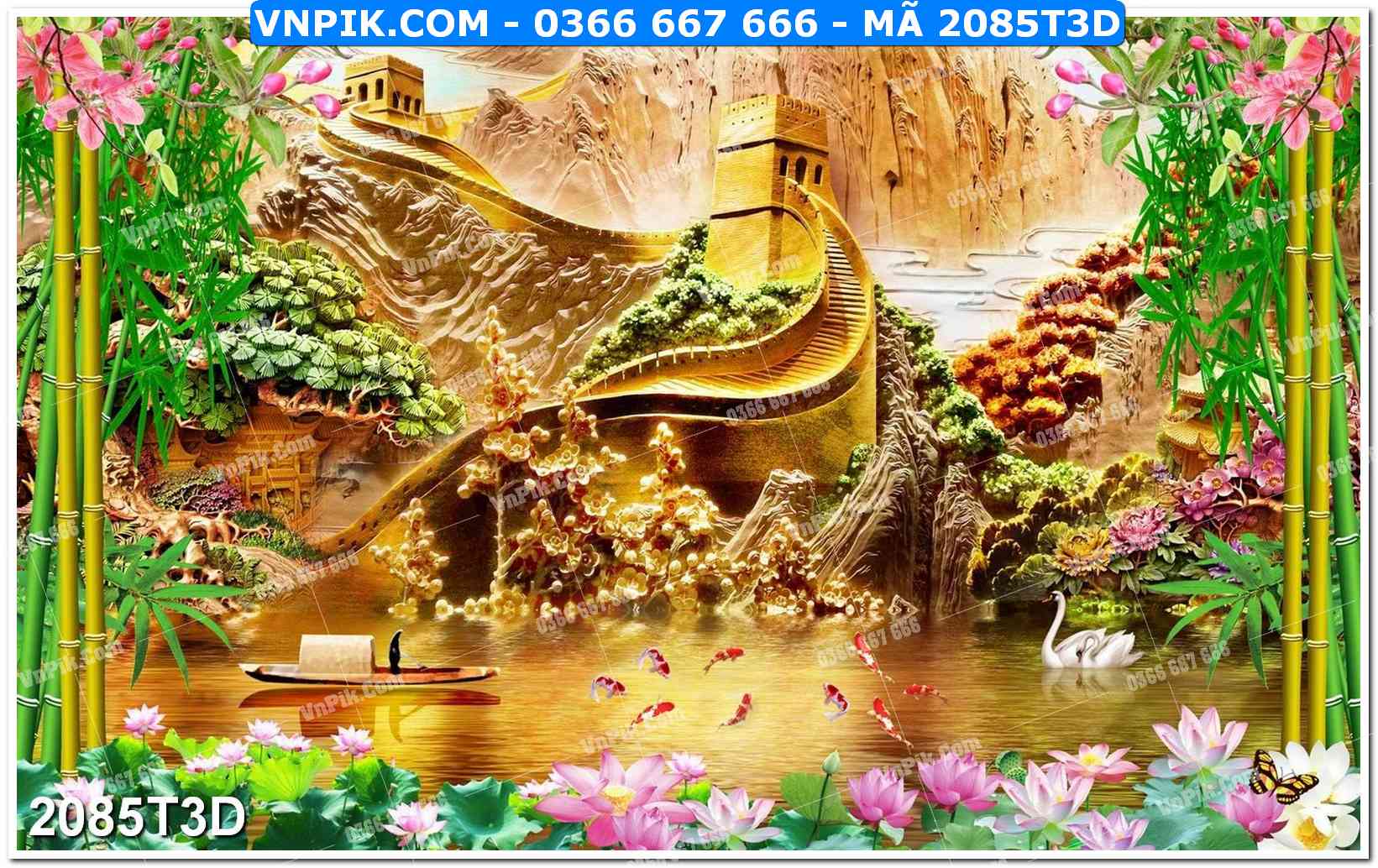 Trah Treo Tường – Tranh 3D Hiện Đại 2085T3D