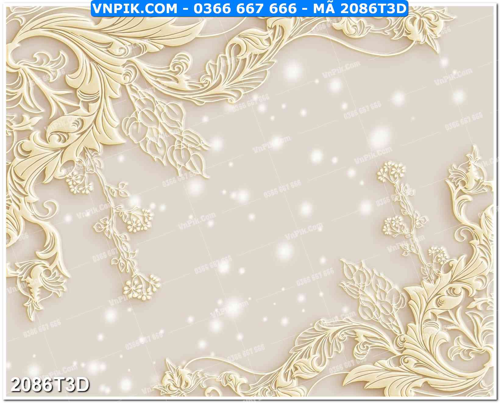 Trah Treo Tường – Tranh 3D Hiện Đại 2086T3D