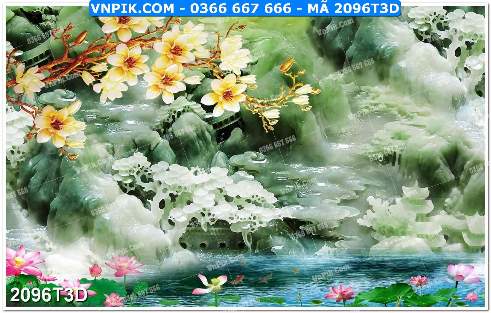 Trah Treo Tường – Tranh 3D Hiện Đại 2096T3D