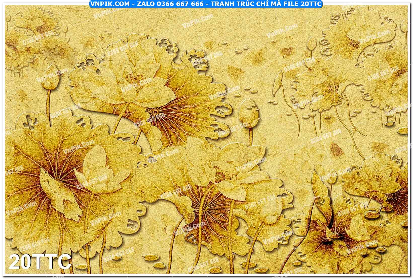 Tranh trúc chỉ – tranh trang trí bàn thờ 20TTC
