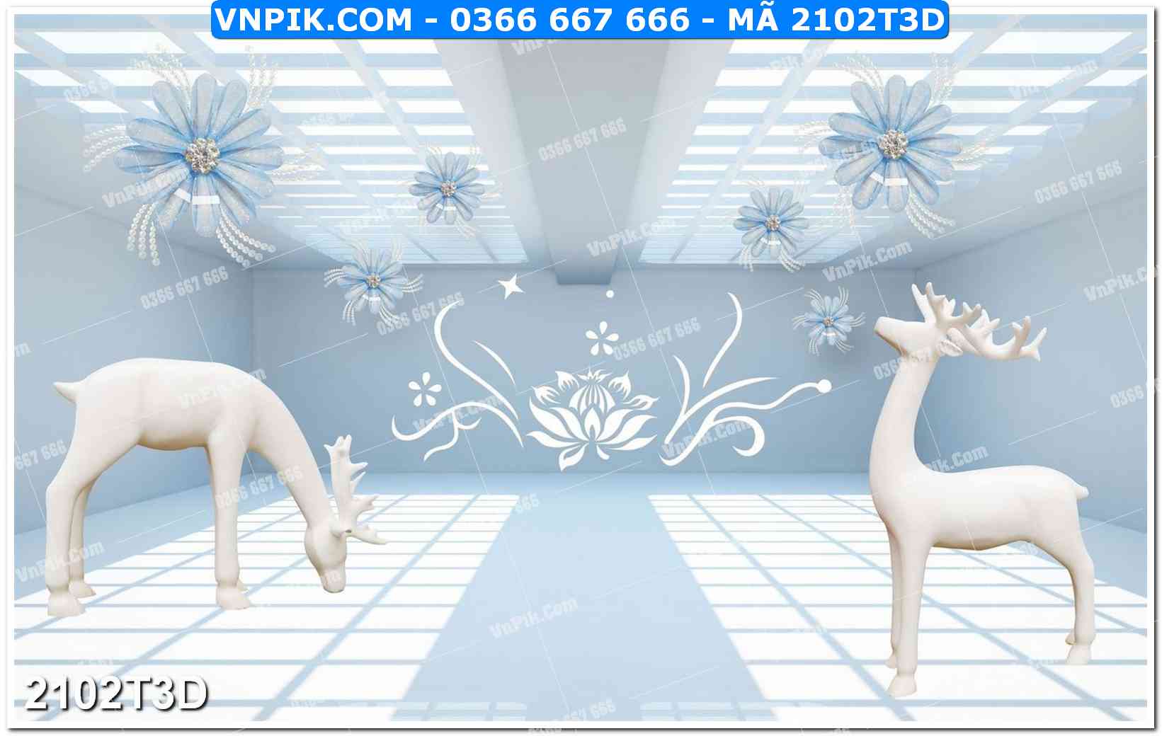 Trah Treo Tường – Tranh 3D Hiện Đại 2102T3D