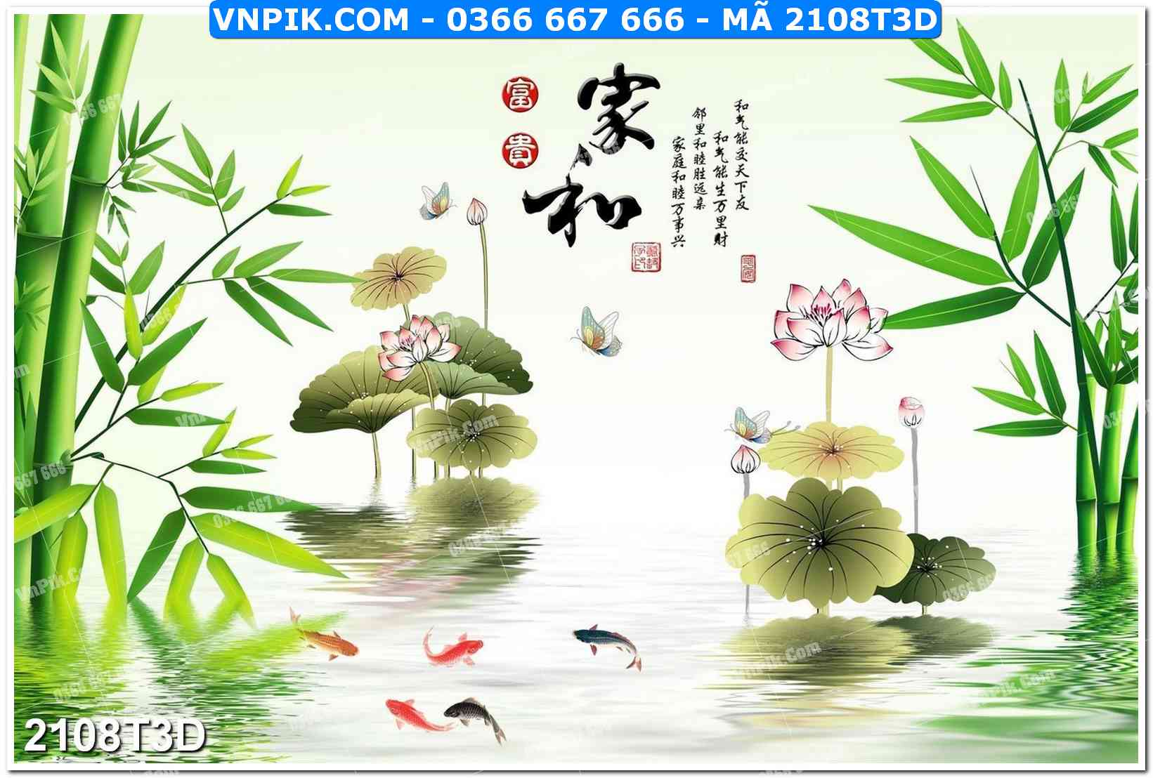 Trah Treo Tường – Tranh 3D Hiện Đại 2108T3D