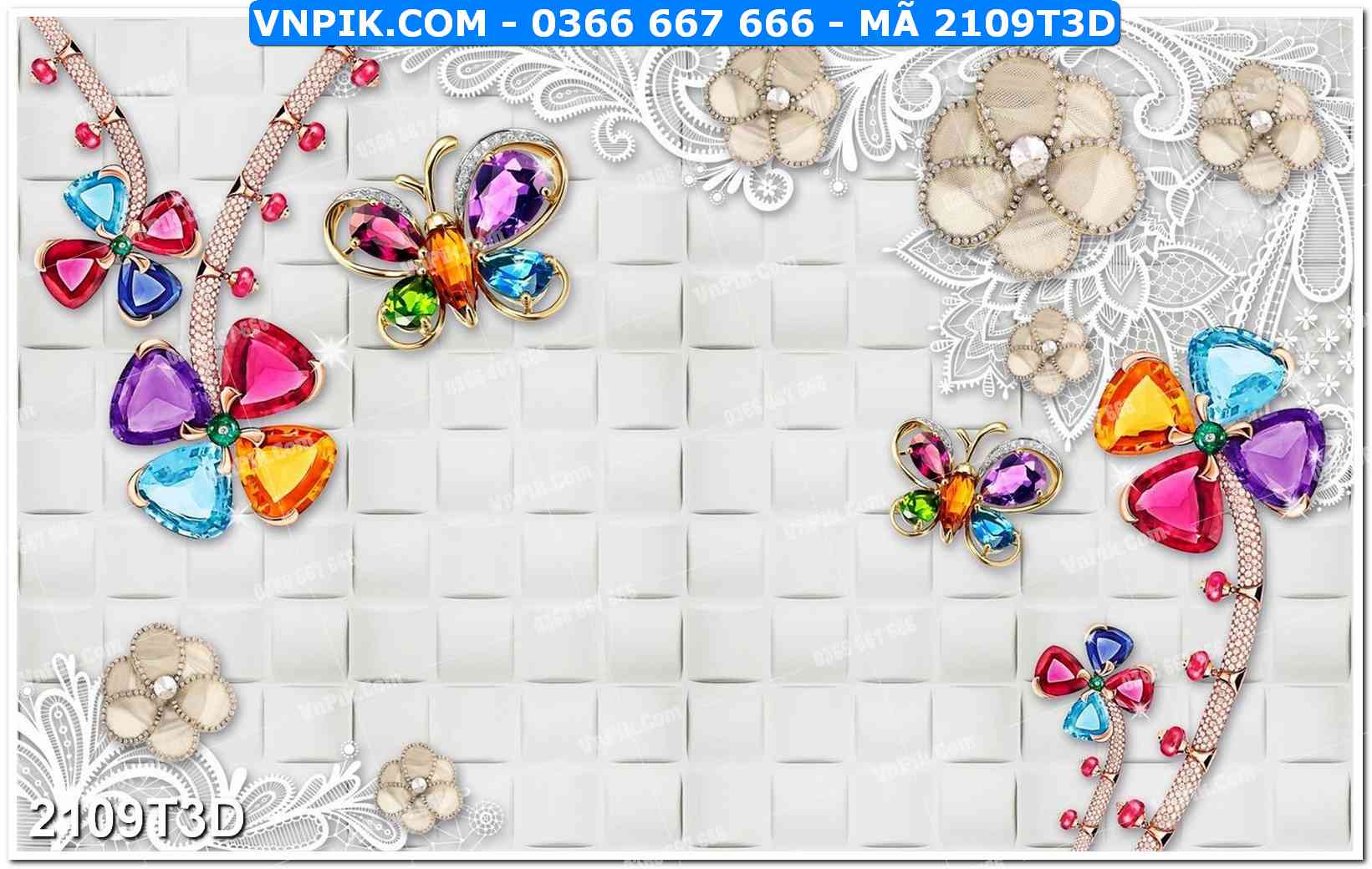 Trah Treo Tường – Tranh 3D Hiện Đại 2109T3D