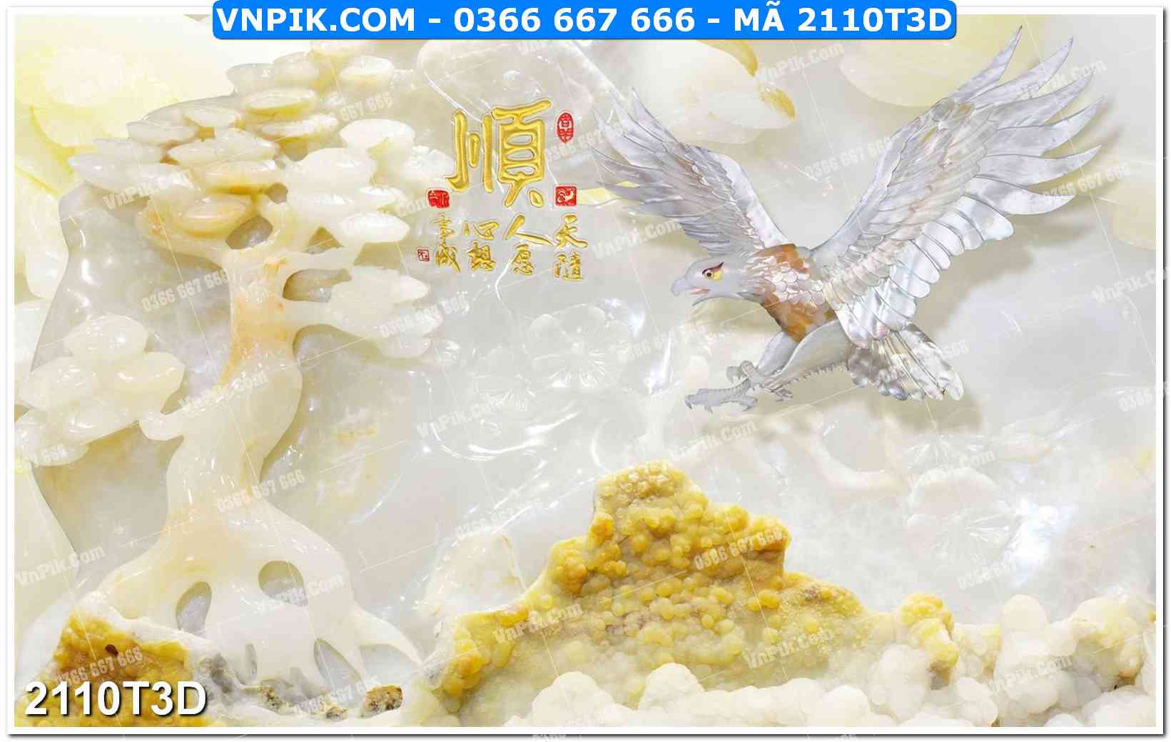 Trah Treo Tường – Tranh 3D Hiện Đại 2110T3D