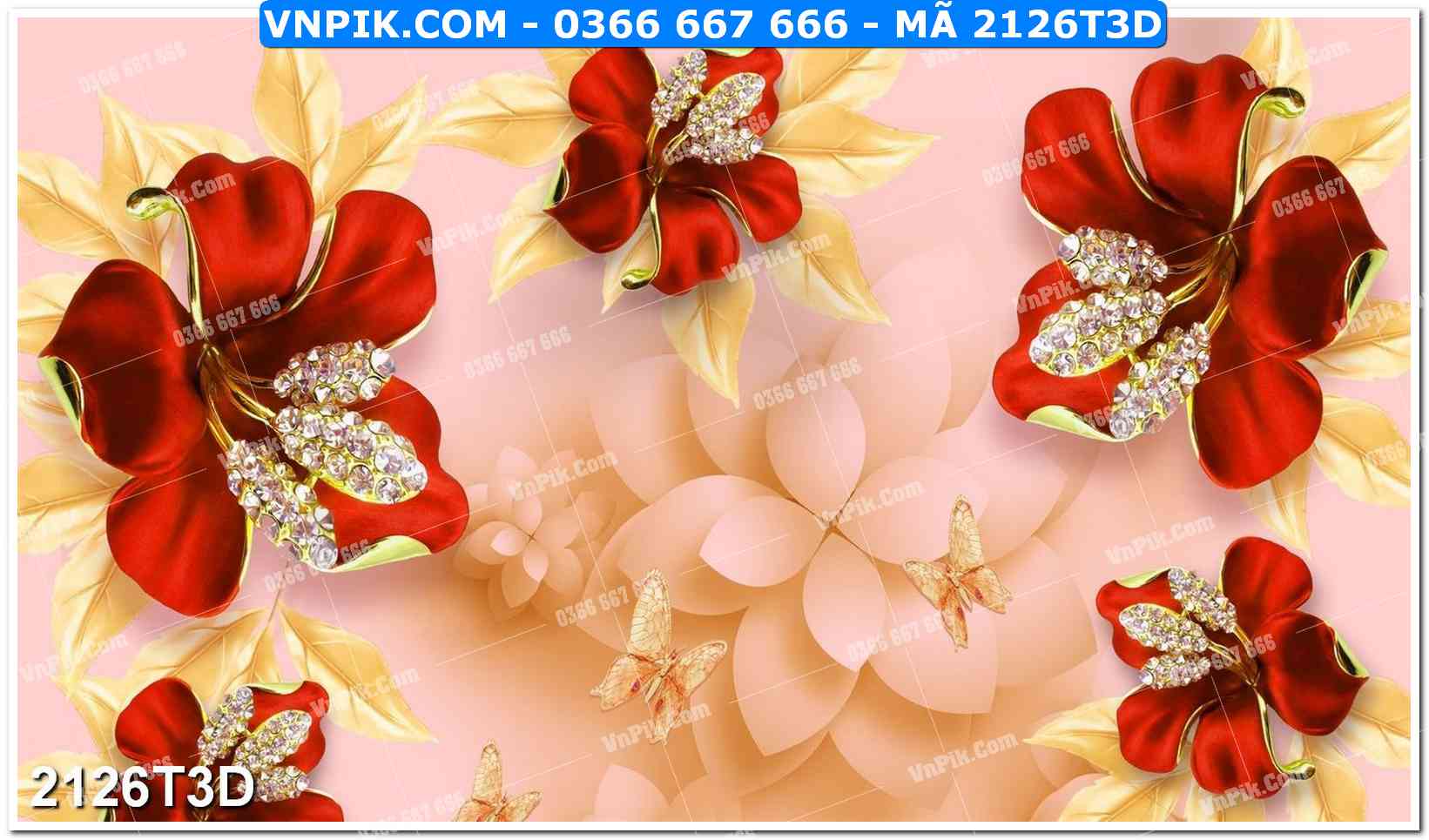Trah Treo Tường – Tranh 3D Hiện Đại 2126T3D