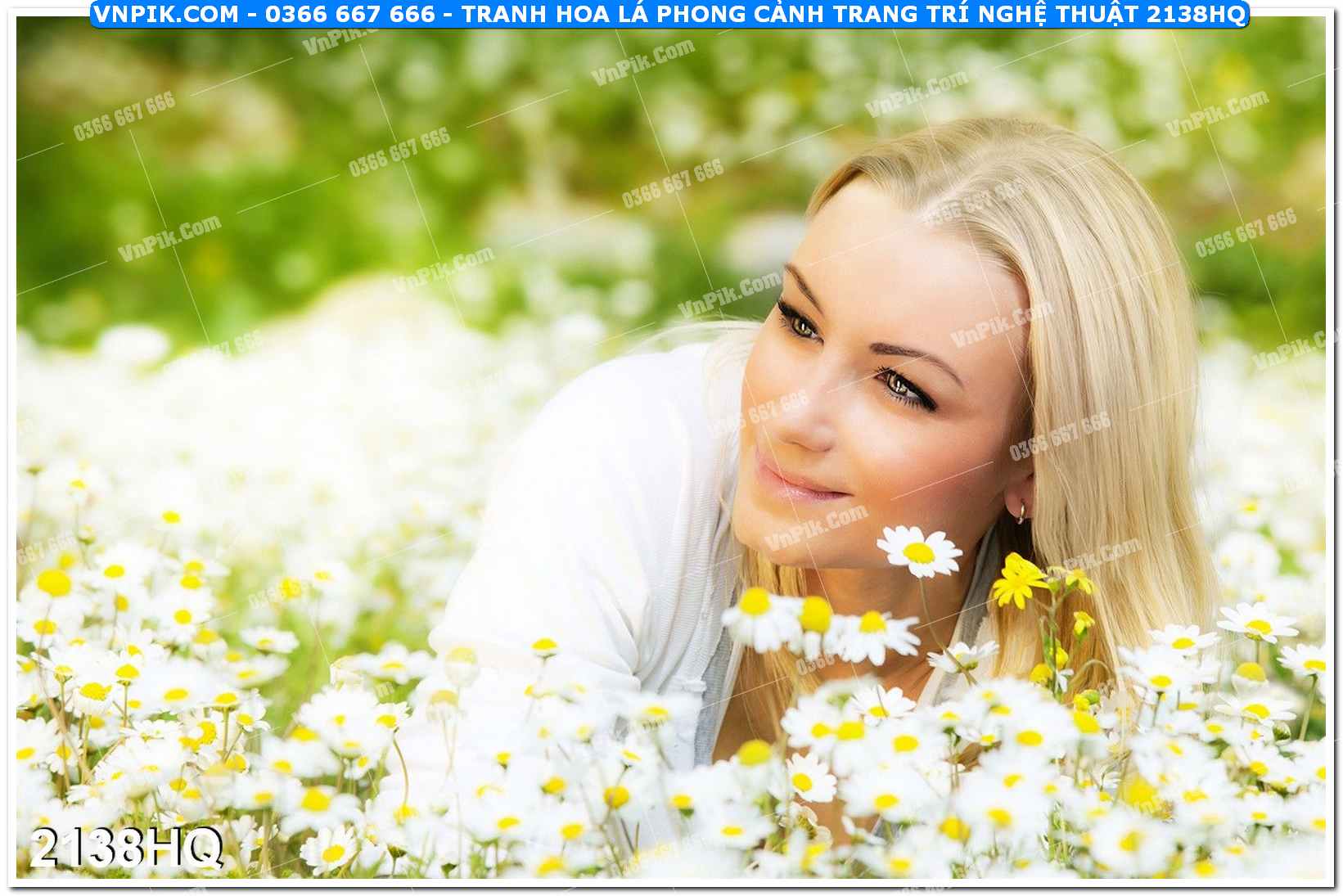 Tranh hoa lá phong cảnh trang trí nghệ thuật 2138HQ