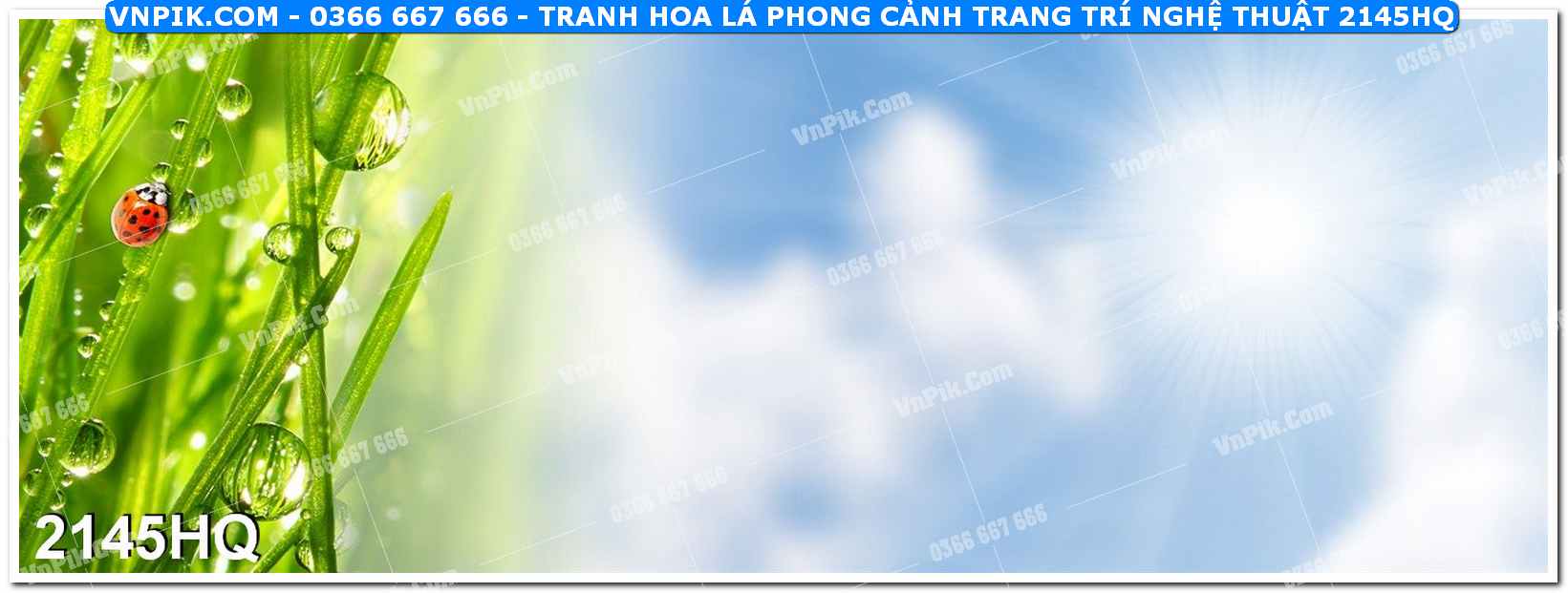 Tranh hoa lá phong cảnh trang trí nghệ thuật 2145HQ