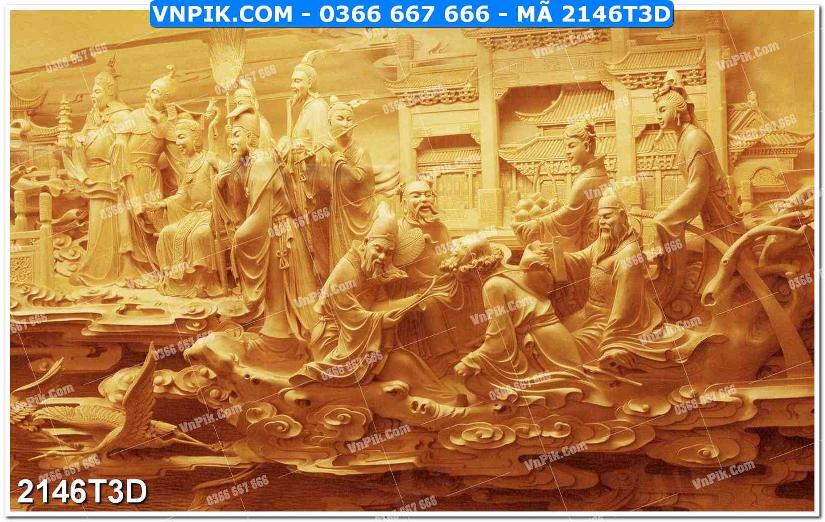 Trah Treo Tường – Tranh 3D Hiện Đại 2146T3D