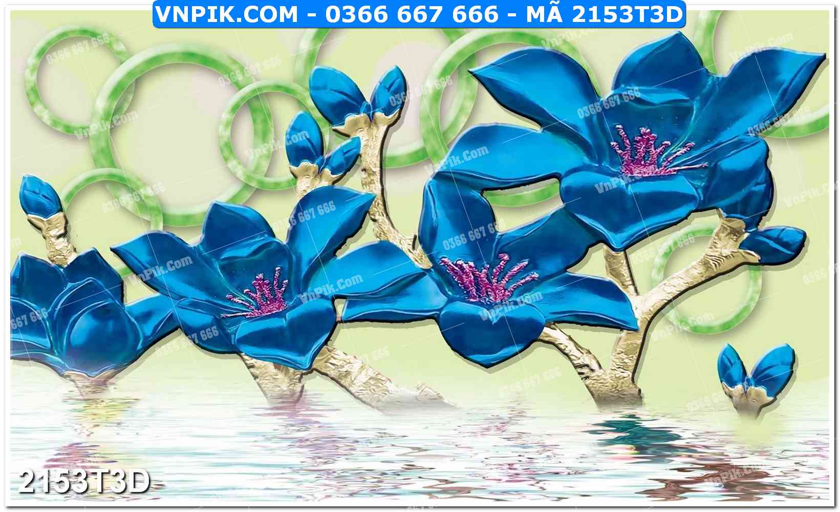 Trah Treo Tường – Tranh 3D Hiện Đại 2153T3D