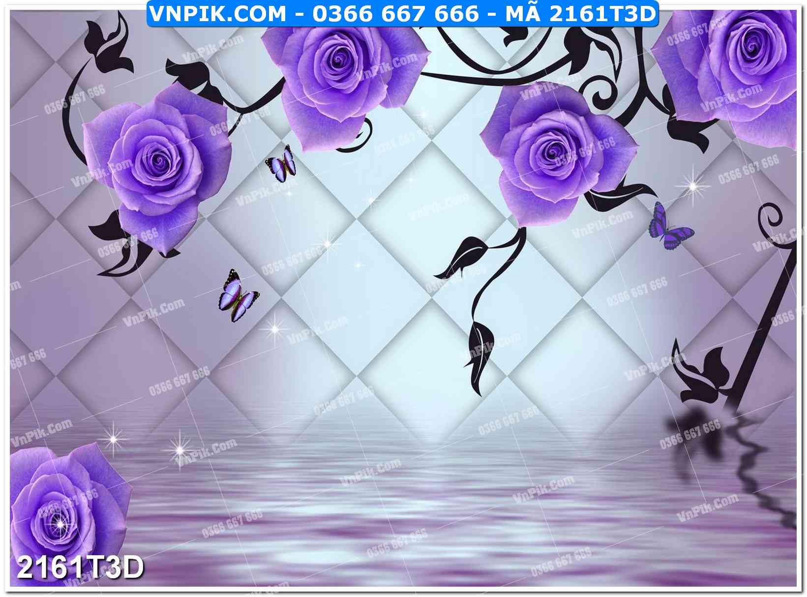 Trah Treo Tường – Tranh 3D Hiện Đại 2161T3D