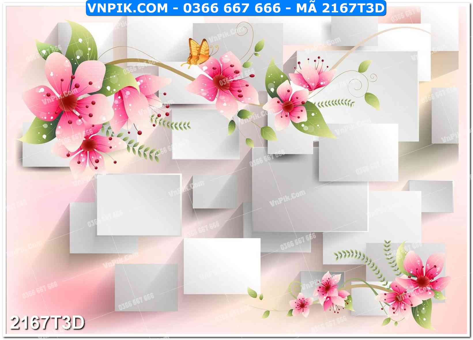 Trah Treo Tường – Tranh 3D Hiện Đại 2167T3D