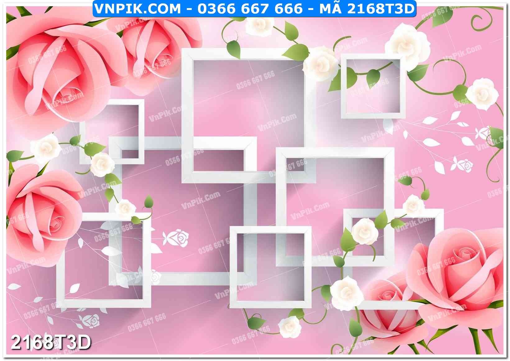 Trah Treo Tường – Tranh 3D Hiện Đại 2168T3D