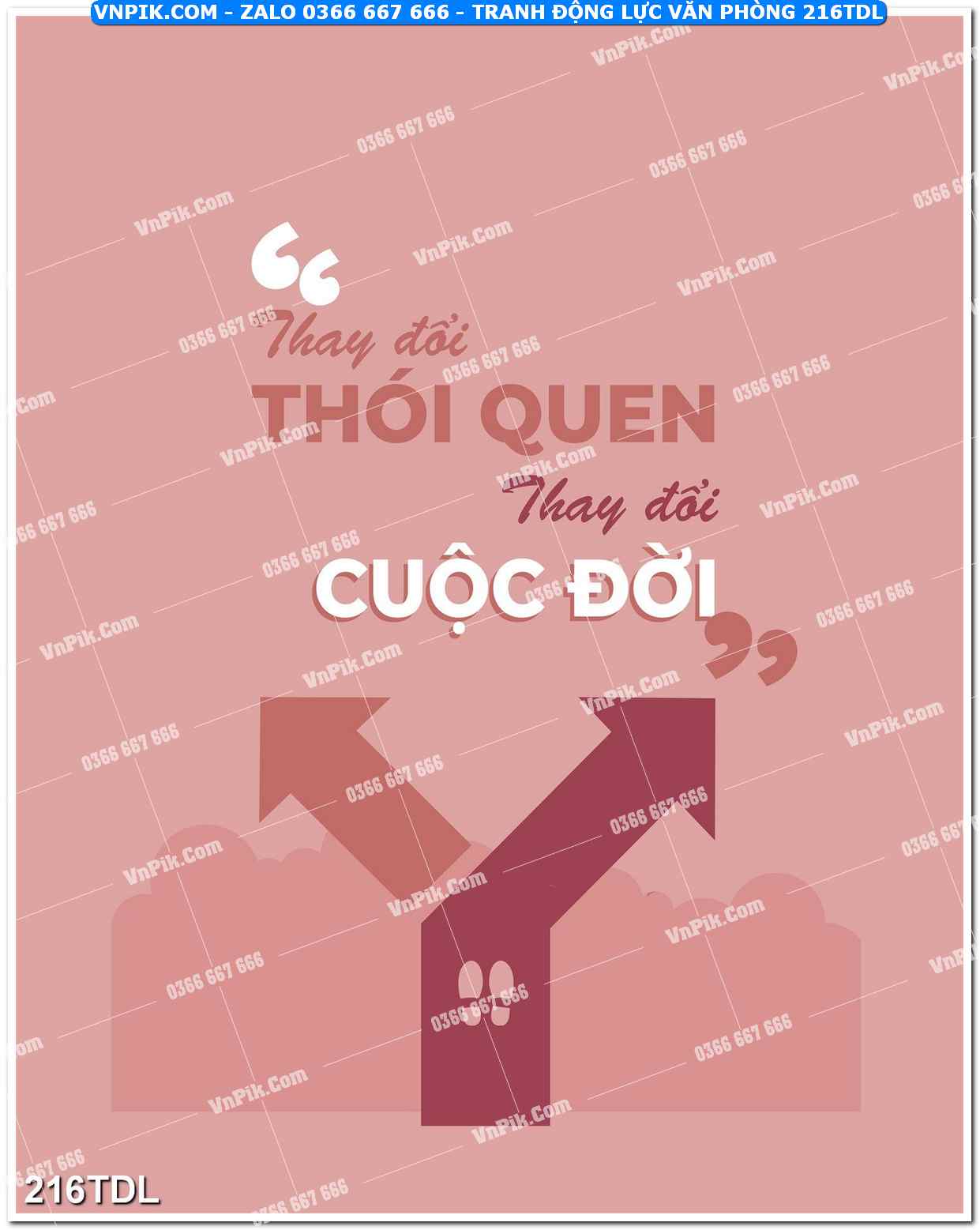 Tranh động lực văn phòng 216TDL