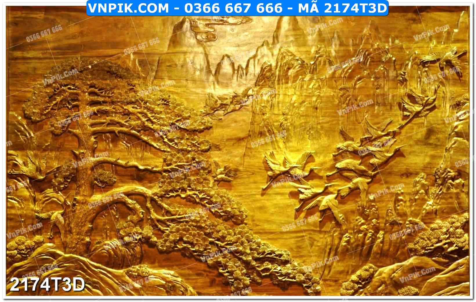 Trah Treo Tường – Tranh 3D Hiện Đại 2174T3D