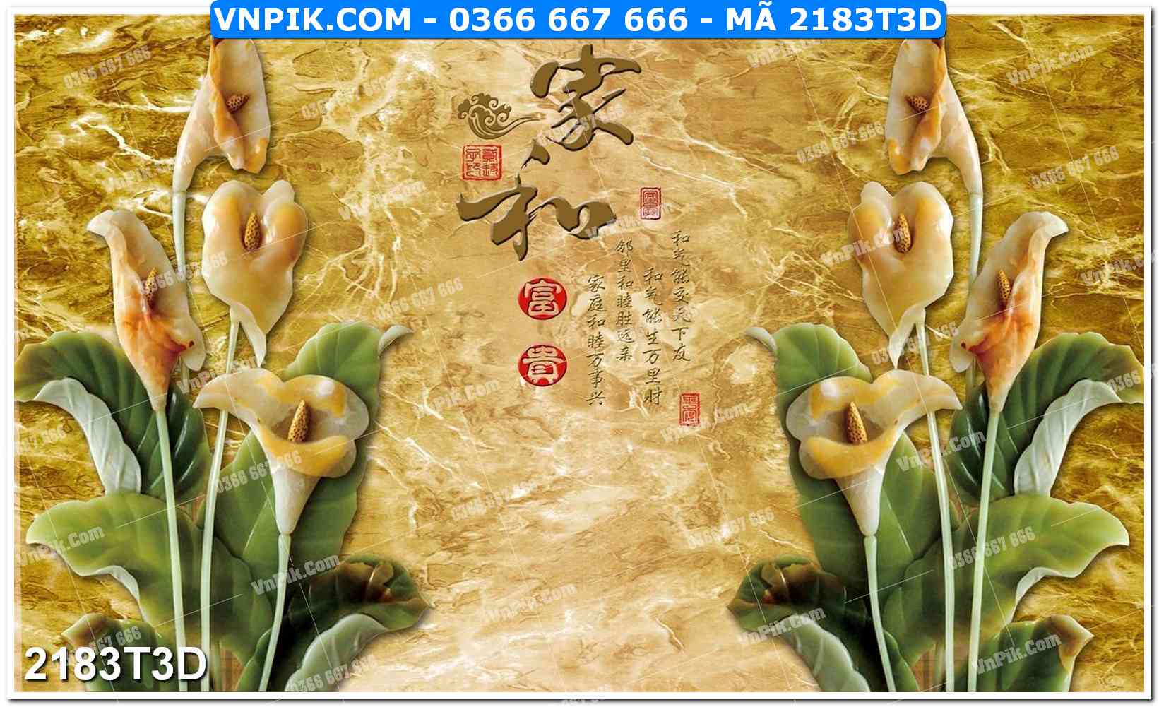 Trah Treo Tường – Tranh 3D Hiện Đại 2183T3D