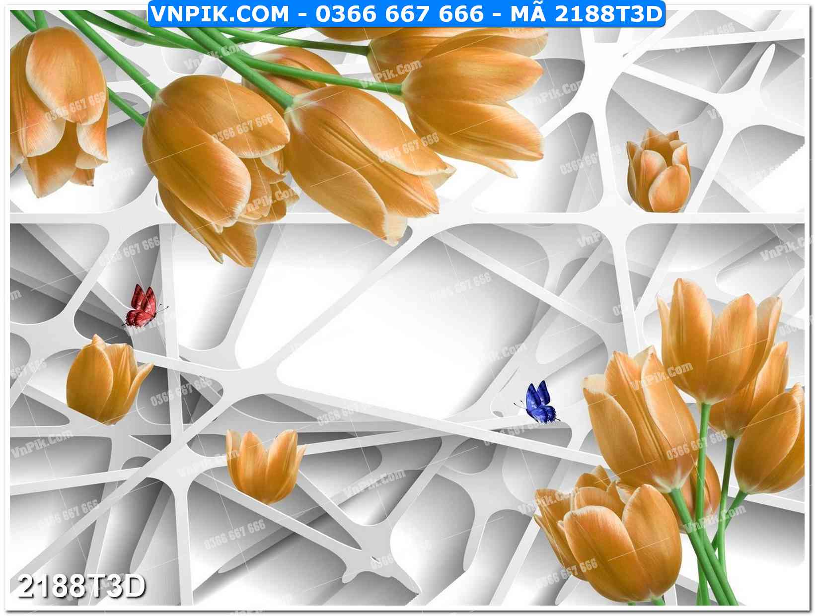 Trah Treo Tường – Tranh 3D Hiện Đại 2188T3D