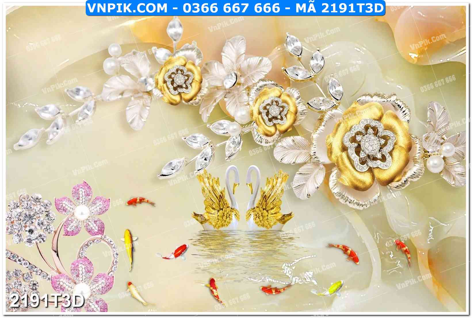 Trah Treo Tường – Tranh 3D Hiện Đại 2191T3D