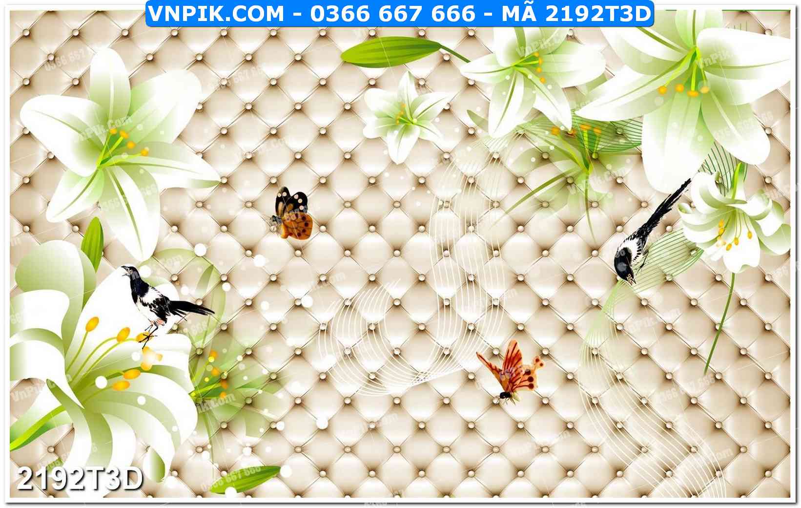 Trah Treo Tường – Tranh 3D Hiện Đại 2192T3D