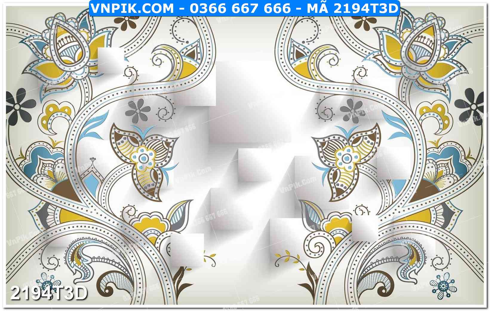 Trah Treo Tường – Tranh 3D Hiện Đại 2194T3D