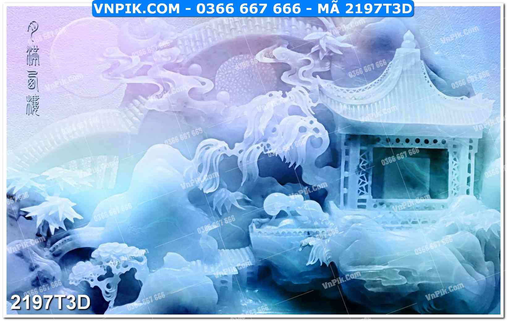 Trah Treo Tường – Tranh 3D Hiện Đại 2197T3D