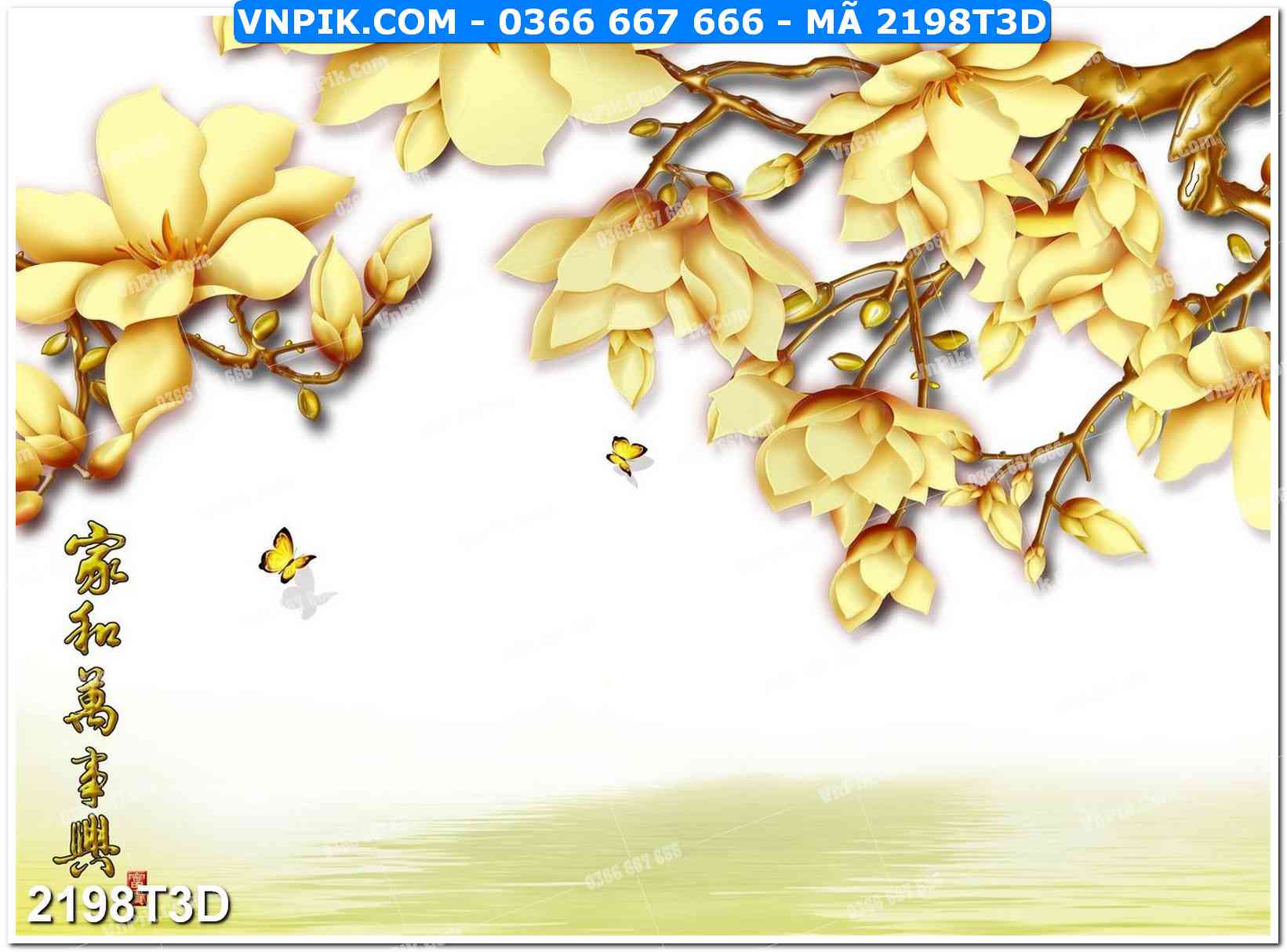 Trah Treo Tường – Tranh 3D Hiện Đại 2198T3D