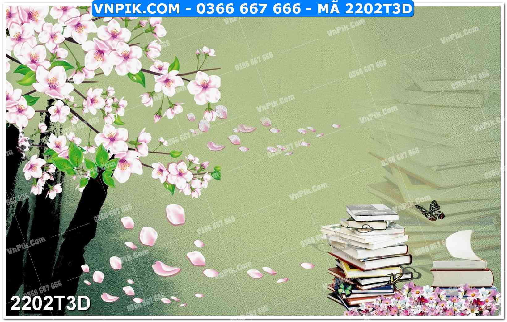 Trah Treo Tường – Tranh 3D Hiện Đại 2202T3D