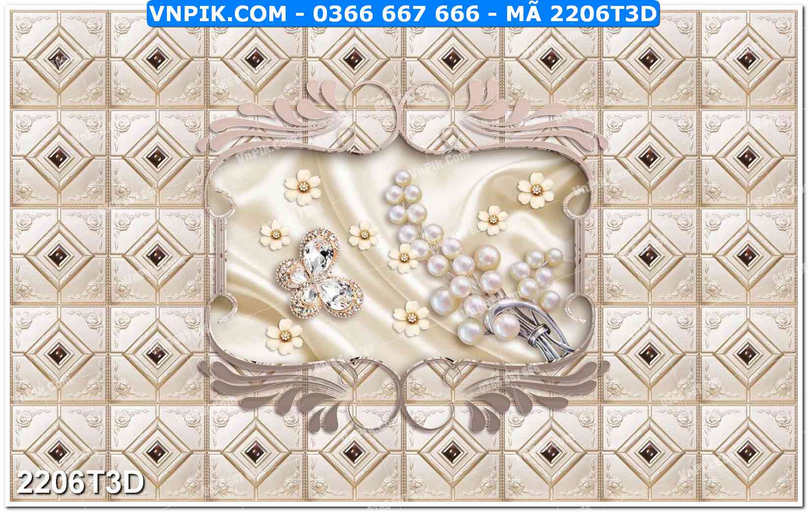 Trah Treo Tường – Tranh 3D Hiện Đại 2206T3D