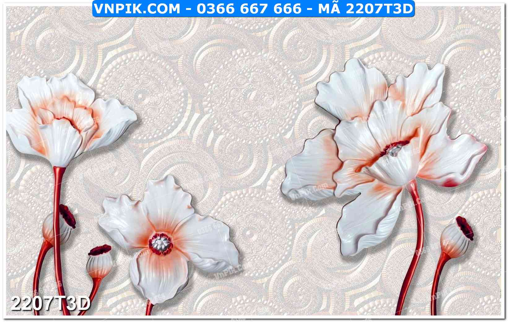 Trah Treo Tường – Tranh 3D Hiện Đại 2207T3D