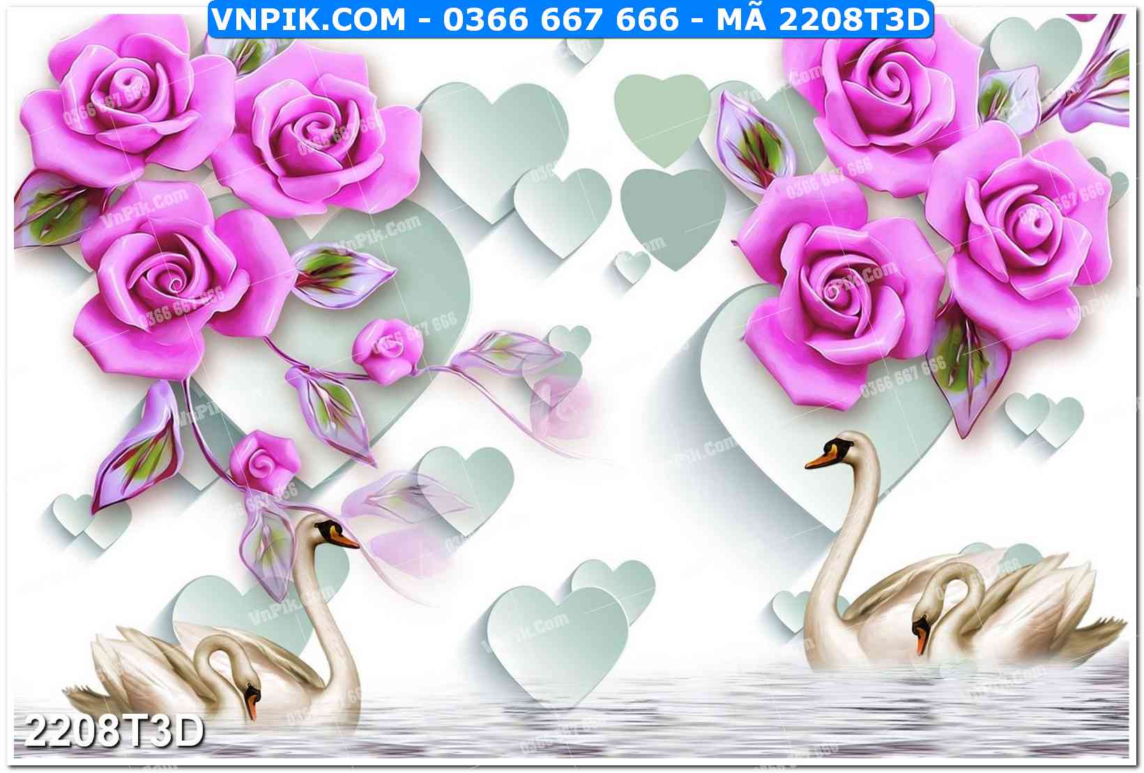 Trah Treo Tường – Tranh 3D Hiện Đại 2208T3D