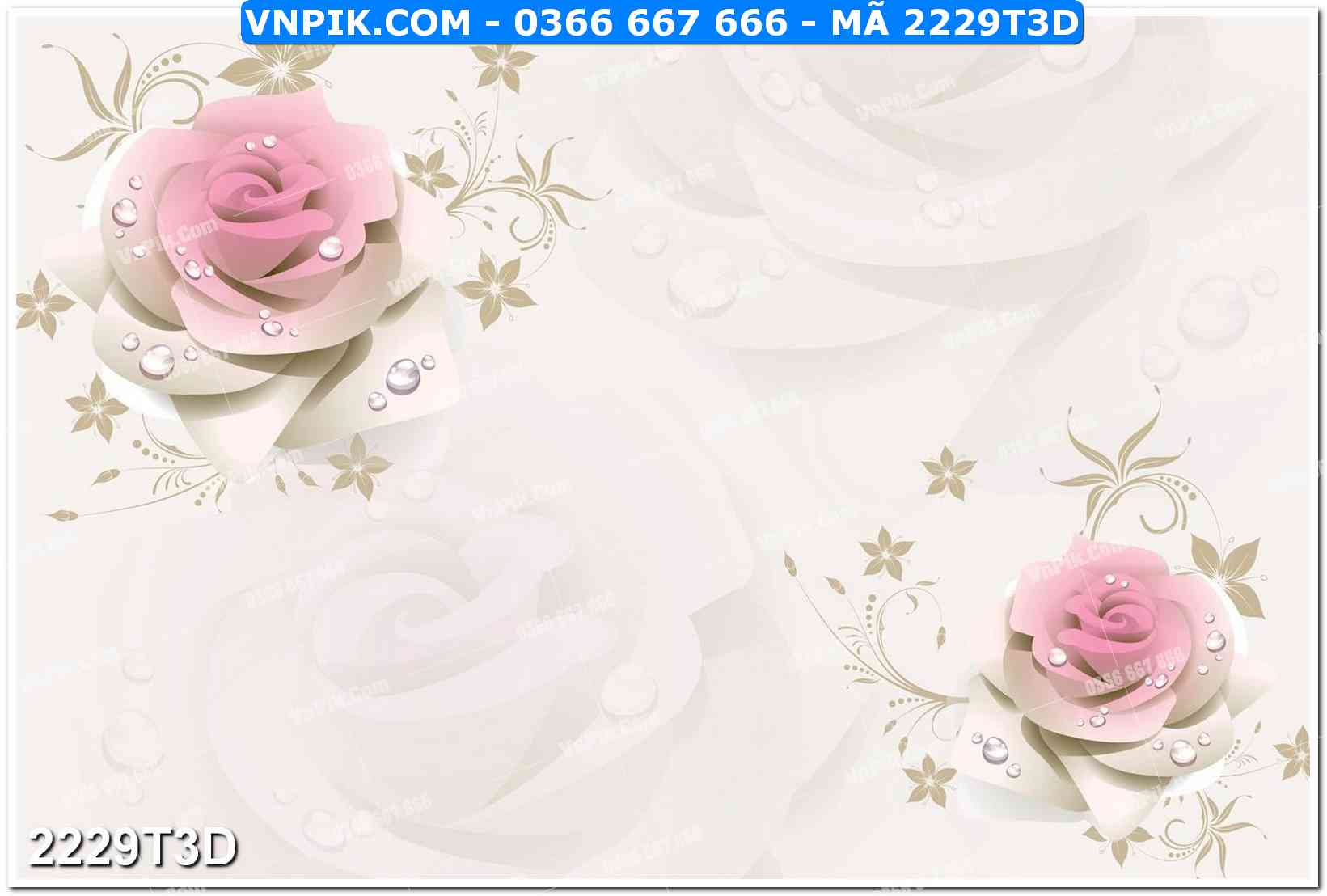 Trah Treo Tường – Tranh 3D Hiện Đại 2229T3D
