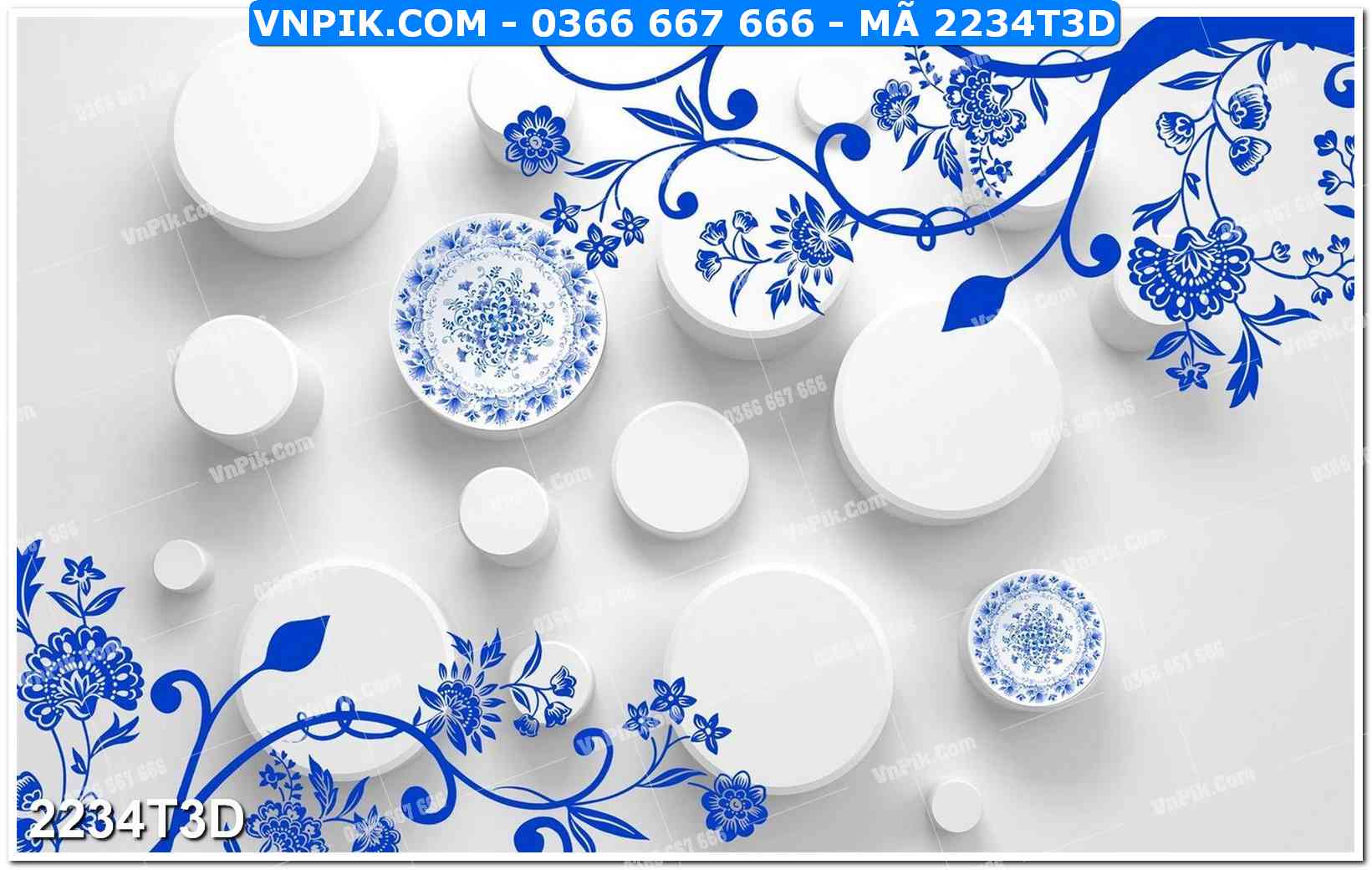 Trah Treo Tường – Tranh 3D Hiện Đại 2234T3D